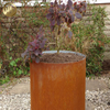 Round Custom Diameter Metal Corten Steel Rusty Treatment Flower Planter