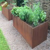 High Quality Metal Corten Steel Garden Decoration Rectangulat Nursery Planter