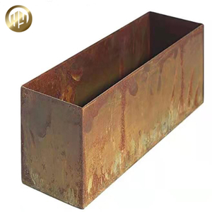Garden Corten Steel Plantador Flower Nursery Rectangular Metal Planter