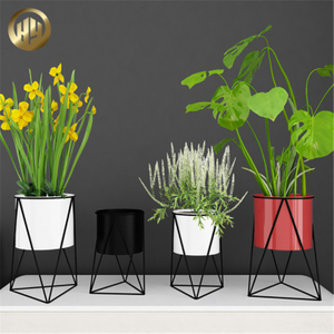 Factory Supply Decoration Raised Metal Ornaments Flower Planter Pots