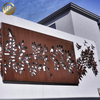 Wall Hanging Corten Steel Rusty Metal Custom Pattern Decoration Screen