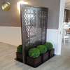 Metal Laser Cut Pattern Decoration Screen Square Plants Planter