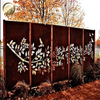 High Quality Garden Decoration Corten Steel Rusty Stand Metal Practical Screen