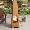 Courtyard Custom Thickness Corten Steel Rusty Metal Heating Fire Pit