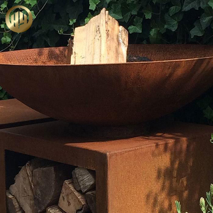 Factory Price Corten Steel Rusty Metal Barbecue Practical Fire Pit Heater
