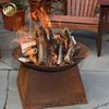 Factory Supply Round Fire Bowl Pit Metal Decoration Heater With Base Feet