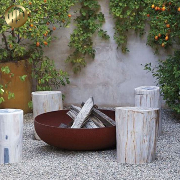 Hot Sale Distinctive Design Corten Steel Rusty Round Fire Pit