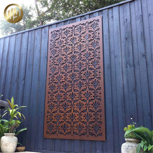 Corten Steel Wall Hanging Metal Decoration Rectangular Panel Screen