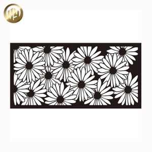 Horizontal Custom Pattern Powder Coating Simple Metal Decoration Screen