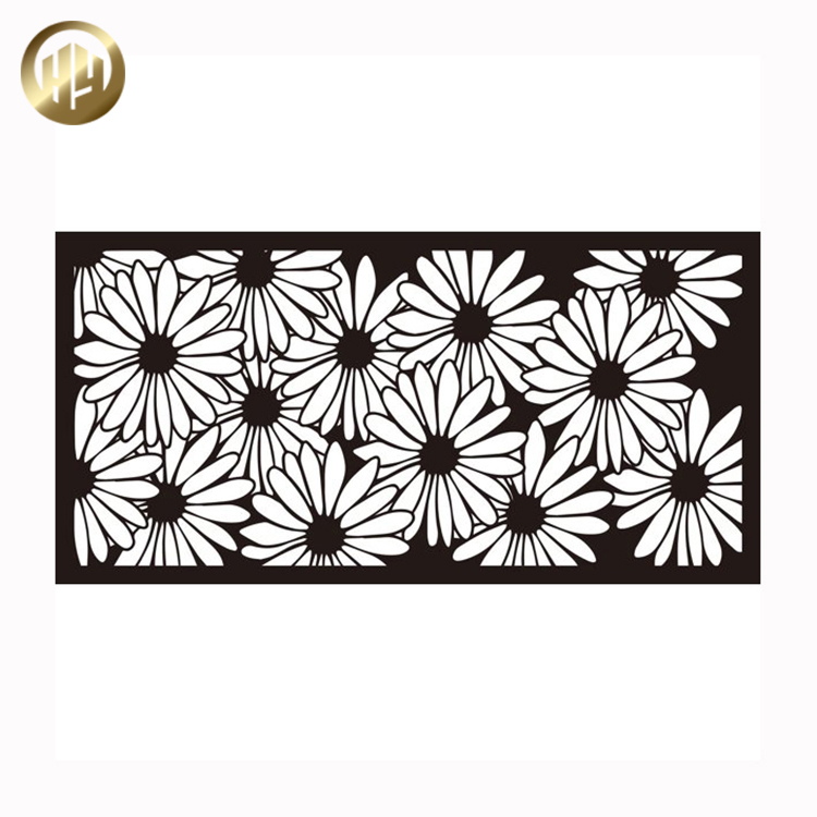 Horizontal Custom Pattern Powder Coating Simple Metal Decoration Screen