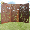 Garden Metal Modern Style Corten Steel Rusty Decoration Screen