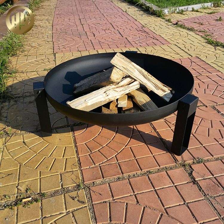 High Quality Black Round Metal Heater Outdoor Barbecue Corten Steel Fire Pit