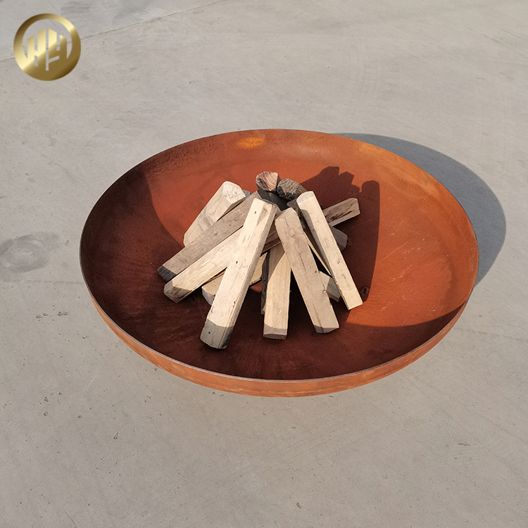 Garden Heating Corten Steel Rusty Metal Decoration Fire Bowl Pit
