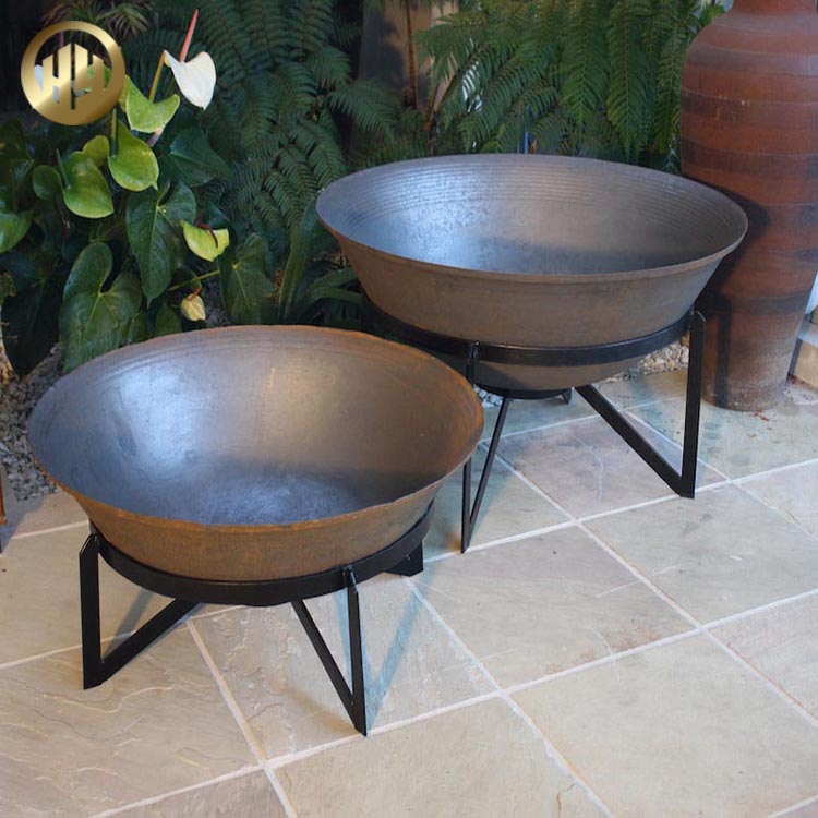 Modern Design Easy Carry Metal Fire Bowl Pit Round Heating Brazier