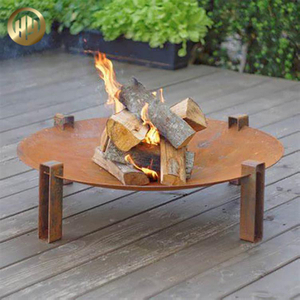 High Quality Cheap Corten Steel Metal Wood Burning Round Fire Pit