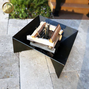 Powder Coating Rectangular Easy Carry Steel Metal Heating Fire Pit