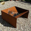High Quality Corten Steel Square Design Custom Pattern Metal Fire Pit