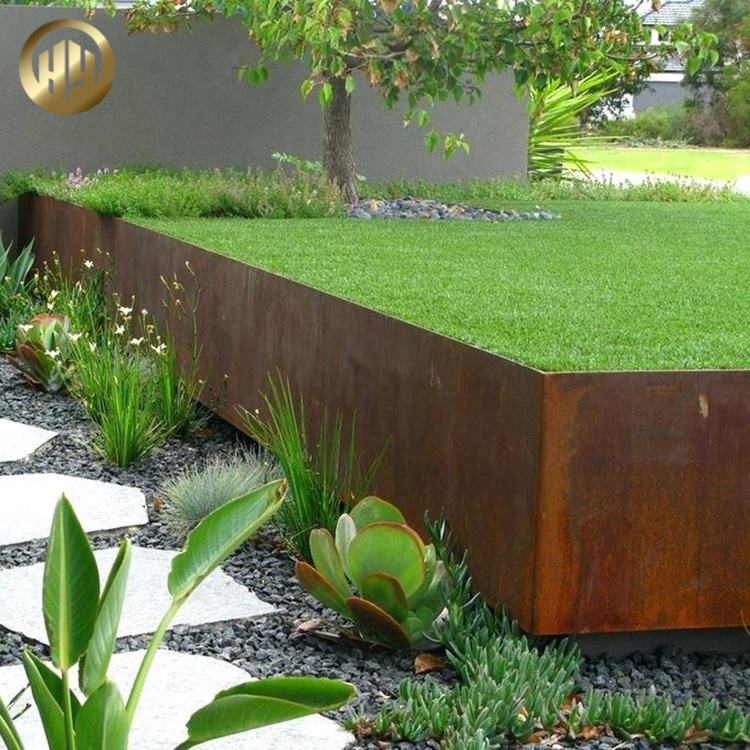 Custom Thickness Corten Steel Assembly Metal Garden Bed Planter
