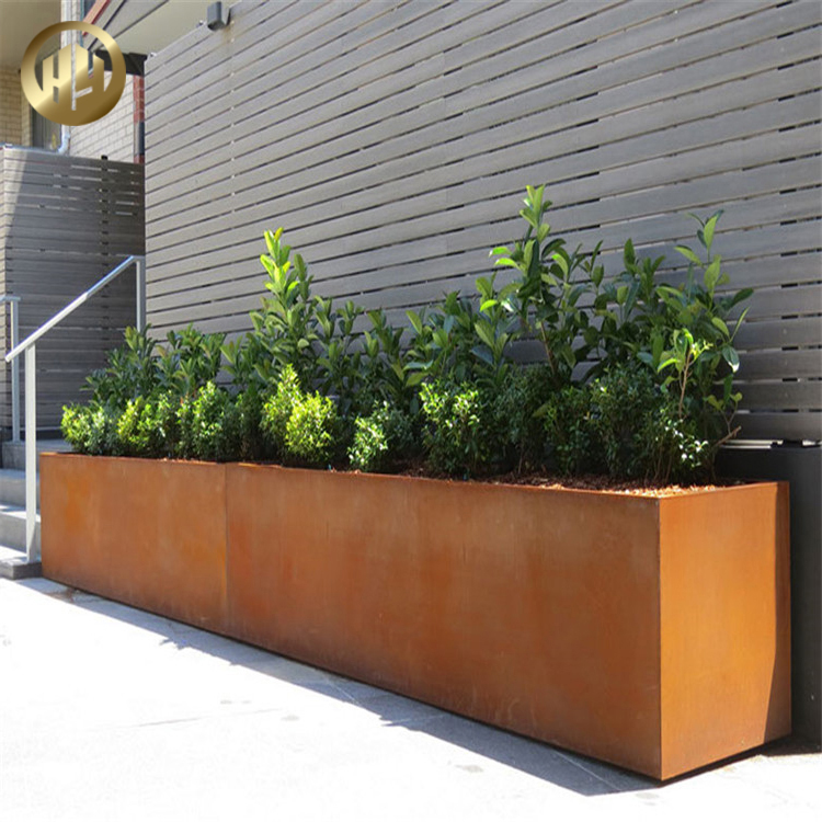 Garden Metal Custom Thickness Rectangular Plantador Nursery Planter