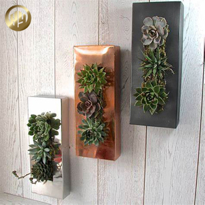 Rectangular Wall Hanging Metal Steel Decoration Simple Flower Planter