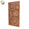 Laser Cut Bubble Pattern Simple Rectangular Metal Steel Screen Panel