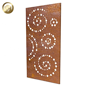 High Quality Simple Pattern Design Rectangular Metal Divided Screen Panel