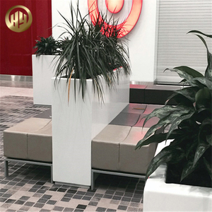 Rectangular Powder Coating Flower Planter Stand Metal Nursery