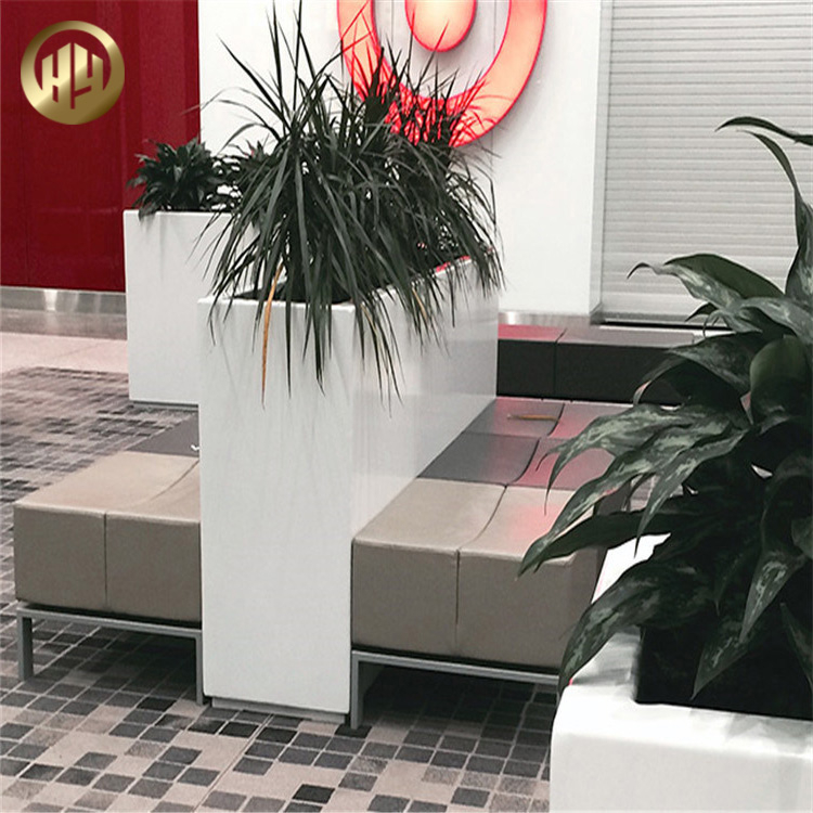 Rectangular Powder Coating Flower Planter Stand Metal Nursery