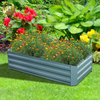 Outdoor Metal Powder Coating Rectangular Simple Plants Planter Pot